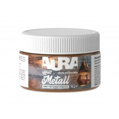 AURA лак декоративний Effekt Metall СРІБЛО 0.1 кг