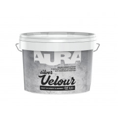 AURA декоративне покриття Velour Silver 2.5 л