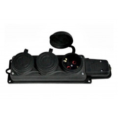 Baysal Розетка потрійна монофазна каучук 1*16A (20 103 000)