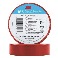 3М Стрічка ізоляційна Temflex 165-19мм х 20м червона