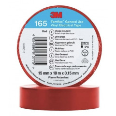 3М Стрічка ізоляційна Temflex 165-15мм х 10м червона