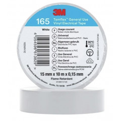 3М Стрічка ізоляційна Temflex 165 15мм х 10м біла