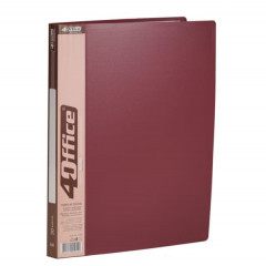 4OFFICE Папка А4 з 30 файлами асорті 4-224