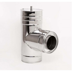 AISI Н/Н Трійник 90° двост.s0.5мм (304/430) d150/220мм Будмен