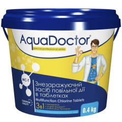 AquaDoctor МС-Т хлор 3-в-1 повільної дії в таблетках 0.4кг