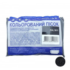 AURA Пісок кварцевий Luxpro Mosaik 1.0-1.6мм 9011 графітовий чорний 1кг