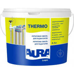 ESKARO Фарба д/радіаторів водорозчинна Aura Luxpro Thermo (глянсова) 2.5л Будмен