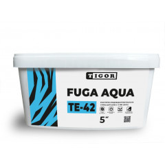 TIGOR Затирка Fuga Aqua TE-42 водоотталкивающая для швов 2-5мм белая 5 кг