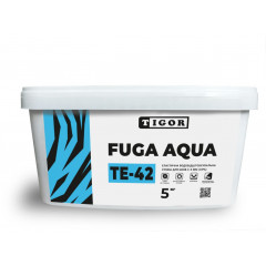 TIGOR Затирка Fuga Aqua TE-42 водоотталкивающая для швов 2-5мм серая 5 кг