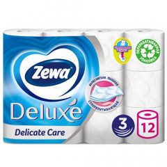 ZEWA Туалетная бумага Deluxe белий 3 слоя 12 рулонов