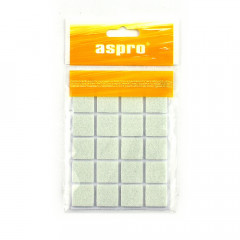 ASPRO Підкладки меблеві повстяні білі (20х20 20шт)