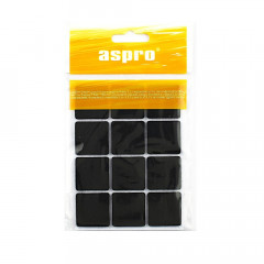 ASPRO Підкладки меблеві повстяні чорні (28х28 12шт)