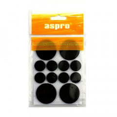 ASPRO Підкладки меблеві повстяні чорні (FI38 4шт/FI20 8шт)