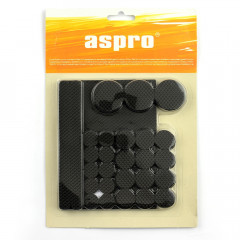 ASPRO Підкладки меблеві противоскользькі чорні A4000510038
