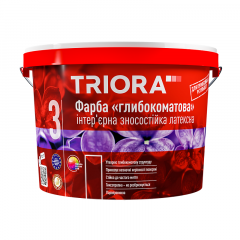 TRIORA Фарба глибокоматова інтер'єрна латексна 1л RU