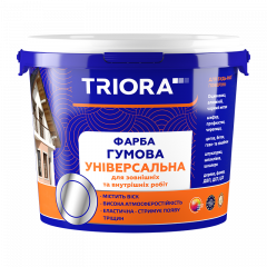 TRIORA Фарба гумова універсальна 1.2 кг 10 Білий