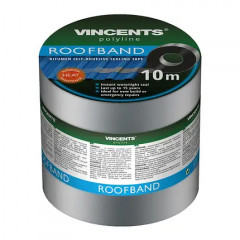 Vincents Roofband Універсальна ущільнювальна стрічка 10cm x 10m алюміній