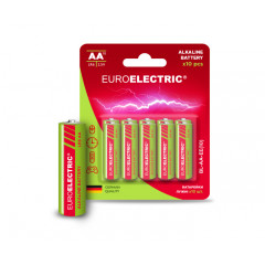 EUROELECTRIC Батарейка лужна AA LR6 1.5V blister 10шт