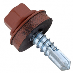 VOLTEO Гвинт покрів.метал з шестигр.гол.+EPDM 4.8х19 RAL 8004 100шт/уп