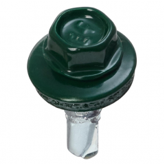 VOLTEO Гвинт покрів.метал з шестигр.гол.+EPDM 4.8х19 RAL 6005 100шт/уп Будмен
