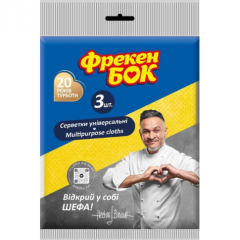 ФРЕКЕН БОК Серветки віскозні перфоровані 3шт Будмен