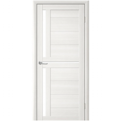 LUXDOORS Дверне полотно зі склом ЕсоТех Тренд Т-5 Tina біла листвениця мателюкс 900 мм Будмен