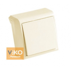 VIKO VERA Вимикач 1кл. зовнішній крем