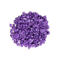 Декоративний щебінь крашений фіолетовий (15 кг)