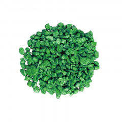 Декоративний щебінь крашений зелений (15 кг)
