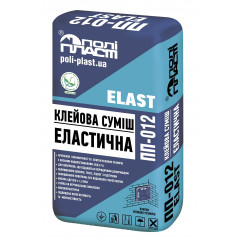 ПОЛІ-ПЛАСТ Клейова суміш еластична ПП-012 Elast 25 кг