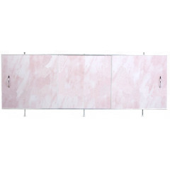 СКМ екран для ванны свет-розовый мрамор 1.7*0.5