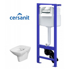 CERSANIT Система инсталляционная HI-TECH (кнопка Престо унитаз Carina сиденья)