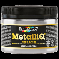 KOMPOZIT Емаль акриловая MetalliQ Серебро 0.5кг Будмен