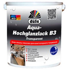 DUFA Аква-емаль глянцева Aqua-Hochglanzlack B3 Transparent 0.75л Будмен