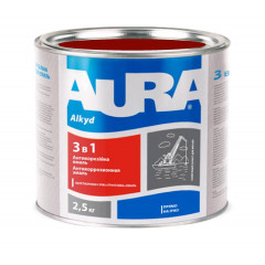 ESKARO AURA Грунт-емаль антикорозійна 3в1 червоно-коричнева 2.5кг RU