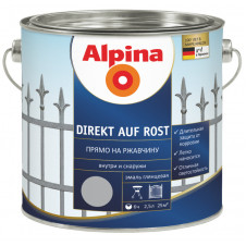 ALPINA Емаль п/іржі EXL AP Direkt auf Rost RAL 9006 Silber 750мл