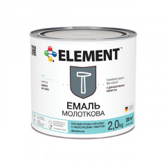 ELEMENT Емаль з молотковим ефектом 3в1 темно-коричнева 2кг