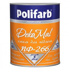 POLIFARB DekoMal Емаль ПФ-266 жовто-коричневий 2.7кг RU