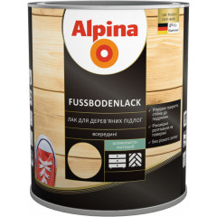 ALPINA Лак для деревяних підлог FUSSBODENLACK шовковисто-матовий 0.75л