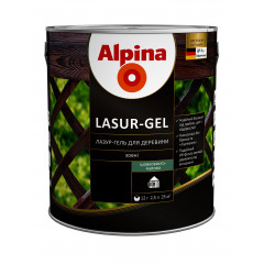 ALPINA Лазурь-гель для древесины LASUR-GEL чорная 10л