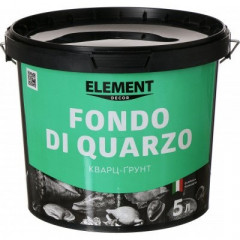 ELEMENT Грунт адгезійний Decor Fondo di Quarzo NERO чорний 5л