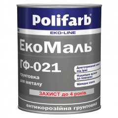 POLIFARB Грунтовка ЕкоМаль ГФ-021 сіра 0.9кг