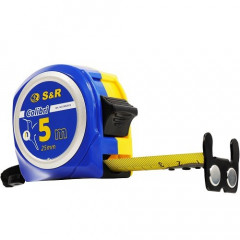 S&R Рулетка 5мх25мм з магнітом Colibri