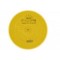CROWN Круг мусліновий жовтий d-100мм 50шарів RU