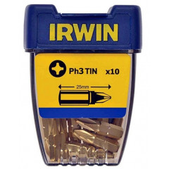 IRWIN Біта Phillips INSERT BIT 1/4" 25мм PH3 10шт RU
