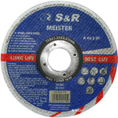 S&R Круг відрізний по металу 115x1.2x22.2мм A46S BF Meister