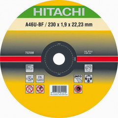 HITACHI/HIKOKI Круг відрізний по металу 125х1.6х22.2 (нерж) 782312.782317
