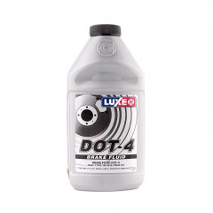 LUXE Тормозная жидкость DOT-4 серебр.кан 410г