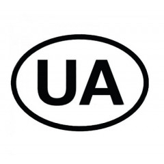 PROSWISSCAR Автомобільна наліпка "UA" NL-011