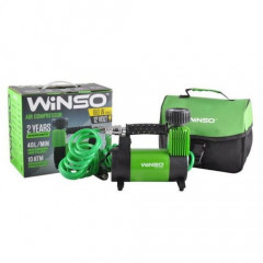 WINSO Компресор автомобільний 10 Атм 40 л/хв 180Вт кабель 3м шланг 5м